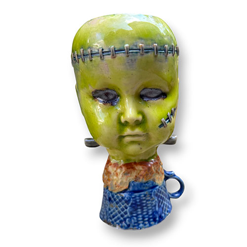Ali Burnette 7" Frankenstein Child Head Vessel DP6165